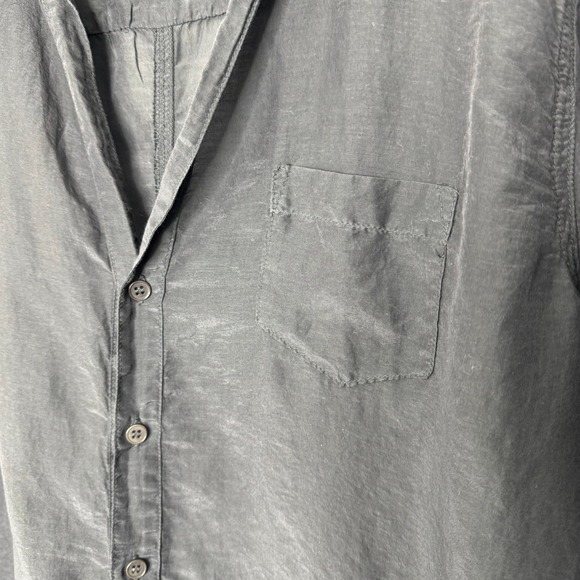 CP Shades Cotton/Silk Button Front Top - Picture 3 of 10